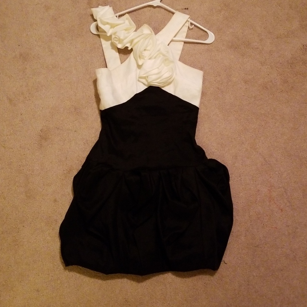 Black and white dress